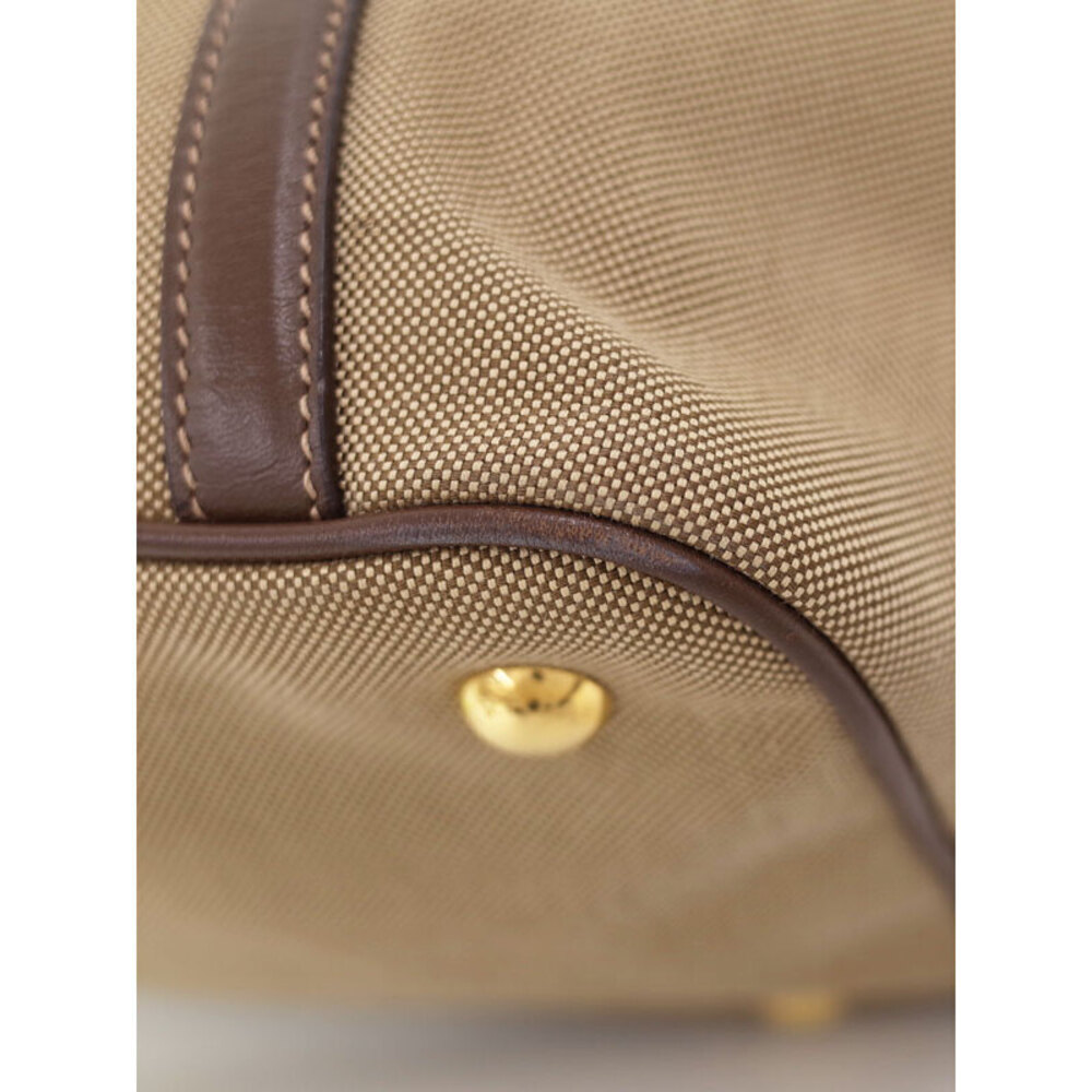 Prada Logo Jacquard 2Way handbag Tan Brown - Picture 7 of 9